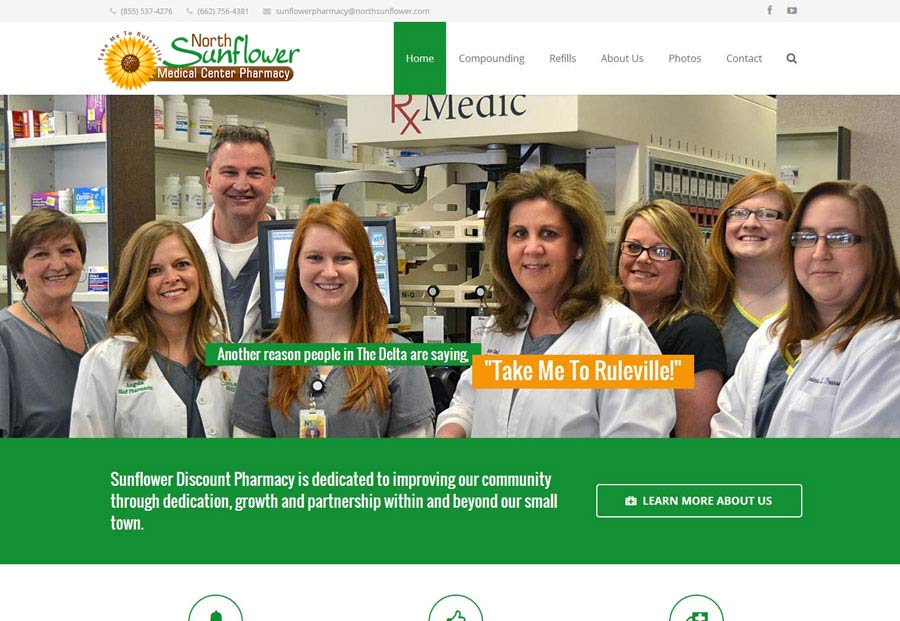 North Sunflower Pharmacy Website