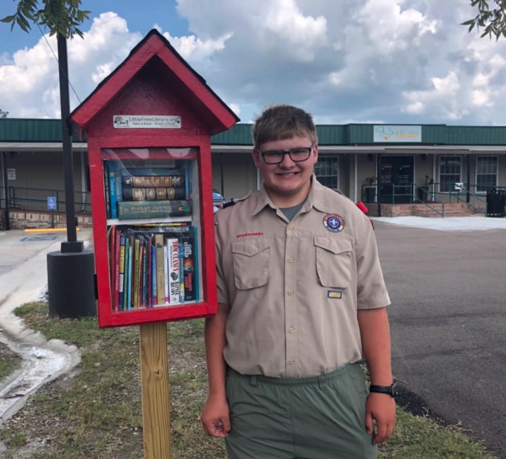 Eagle Scout Candidate Conner Seeley and Ruleville’s New Little Free Library